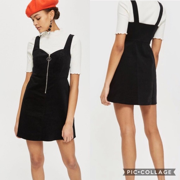 pinafore dress with turtleneck